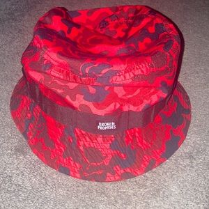 Broken Promises Red Camo Bucket Hat